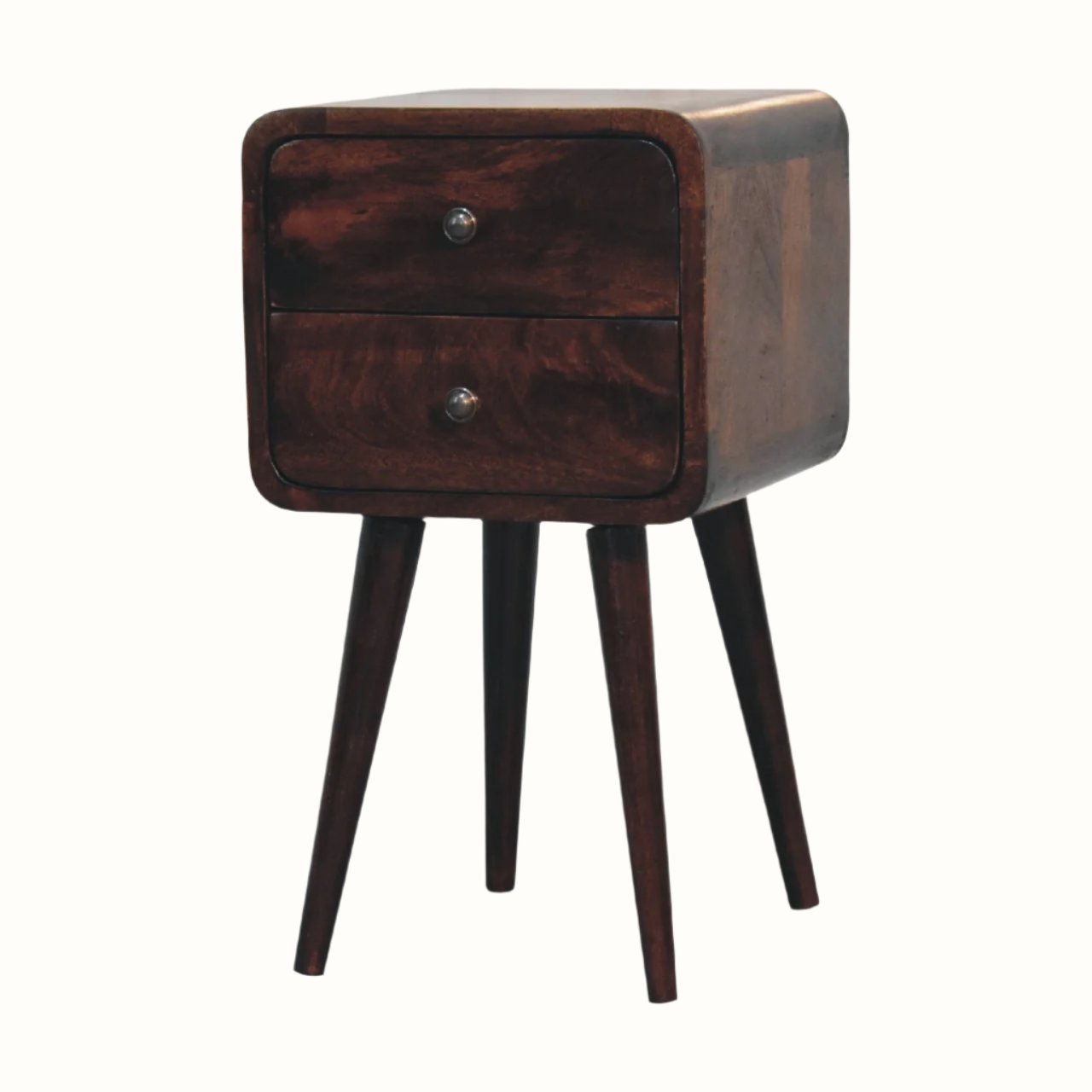 Bokel Home Bedside Tables Hamade Bedside Table, Small - Light Walnut