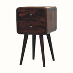 Bokel Home Bedside Tables Hamade Bedside Table, Small - Light Walnut