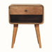 Bokel Home Bedside Tables Hamade Open Bedside Table, Medium - Natural