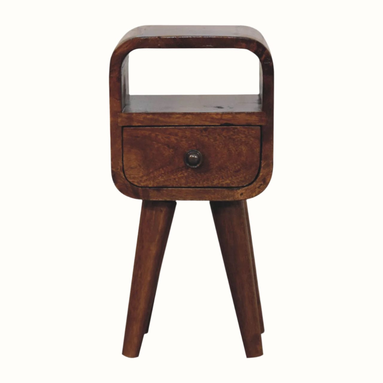 Bokel Home Bedside Tables Hamade Open Bedside Table, Mini - Chestnut