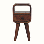 Bokel Home Bedside Tables Hamade Open Bedside Table, Mini - Chestnut