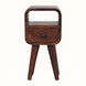Bokel Home Bedside Tables Hamade Open Bedside Table, Mini - Chestnut