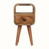 Bokel Home Bedside Tables Hamade Open Bedside Table, Mini - Natural