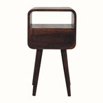 Bokel Home Bedside Tables Hamade Open Bedside Table, Small - California Walnut