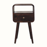 Bokel Home Bedside Tables Hamade Open Bedside Table, Small - California Walnut