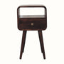 Bokel Home Bedside Tables Hamade Open Bedside Table, Small - California Walnut
