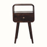 Bokel Home Bedside Tables Hamade Open Bedside Table, Small - California Walnut