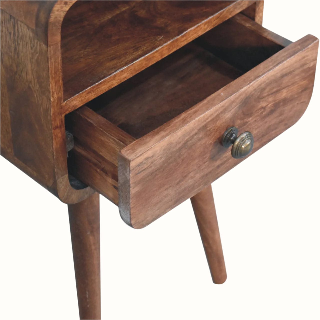 Bokel Home Bedside Tables Hamade Open Bedside Table, Small - Honey Caramel