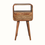 Bokel Home Bedside Tables Hamade Open Bedside Table, Small - Natural