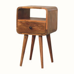 Bokel Home Bedside Tables Hamade Open Bedside Table, Small - Natural
