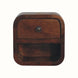 Bokel Home Bedside Tables Hamade Open Wall-Mounted Bedside Table, Mini - Chestnut