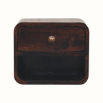Bokel Home Bedside Tables Hamade Open Wall-Mounted Bedside Table, Small - California Walnut