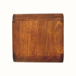 Bokel Home Bedside Tables Hamade Open Wall-Mounted Bedside Table, Small - Chestnut