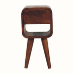 Bokel Home Bedside Tables Hamade Reverse Open Bedside Table, Mini - Chestnut