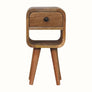 Bokel Home Bedside Tables Hamade Reverse Open Bedside Table, Mini - Natural