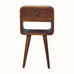 Bokel Home Bedside Tables Hamade Reverse Open Bedside Table, Small - Chestnut