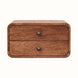 Bokel Home Bedside Tables Hamade Wall Mounted 2 Drawer Bedside Table - Honey Caramel