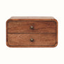 Bokel Home Bedside Tables Hamade Wall Mounted 2 Drawer Bedside Table - Honey Caramel
