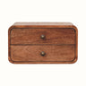 Bokel Home Bedside Tables Hamade Wall Mounted 2 Drawer Bedside Table - Honey Caramel