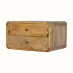 Bokel Home Bedside Tables Hamade Wall-Mounted Bedside Table, Medium - Natural