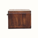 Bokel Home Bedside Tables Hamade Wall Mounted Open Bedside Table, Medium - California Walnut