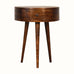 Bokel Home Bedside Tables Lauro Semi Circle Bedside Table - Chestnut