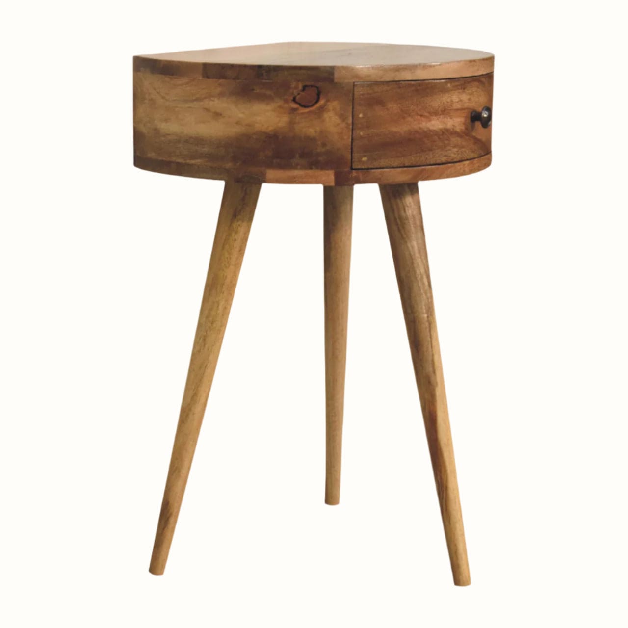 Bokel Home Bedside Tables Lauro Semi Circle Bedside Table - Natural