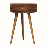 Bokel Home Bedside Tables Lauro Semi Circle Bedside Table - Natural