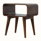 Bokel Home Bedside Tables Leckie Bedside Table, Medium - Chestnut