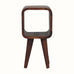 Bokel Home Bedside Tables Leckie Bedside Table, Mini - Chestnut