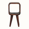 Bokel Home Bedside Tables Leckie Bedside Table, Mini - Chestnut