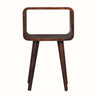 Bokel Home Bedside Tables Leckie Bedside Table, Small - Chestnut