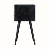 Bokel Home Bedside Tables Littler Bedside Table, Small - Ash Black