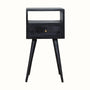 Bokel Home Bedside Tables Littler Bedside Table, Small - Ash Black