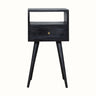 Bokel Home Bedside Tables Littler Bedside Table, Small - Ash Black