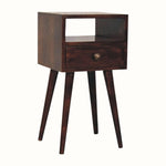 Bokel Home Bedside Tables Littler Bedside Table, Small - California Walnut