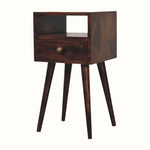 Bokel Home Bedside Tables Littler Bedside Table, Small - California Walnut