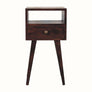 Bokel Home Bedside Tables Littler Bedside Table, Small - California Walnut