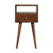Bokel Home Bedside Tables Littler Bedside Table, Small - Chestnut
