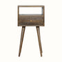 Bokel Home Bedside Tables Littler Bedside Table, Small - Grey Wash