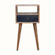Bokel Home Bedside Tables Littler Bedside Table, Small - Natural/Navy Blue