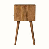 Bokel Home Bedside Tables Littler Bedside Table, Small - Natural/Sky Blue