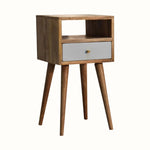 Bokel Home Bedside Tables Littler Bedside Table, Small - Natural/Sky Blue