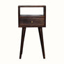 Bokel Home Bedside Tables Littler Bedside Table, Small - Walnut