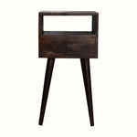 Bokel Home Bedside Tables Littler Bedside Table, Small - Walnut