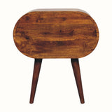 Bokel Home Bedside Tables Merrill 2 Drawer Bedside Table, Large - Chestnut