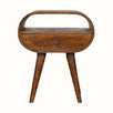 Bokel Home Bedside Tables Merrill Open Bedside Table - Chestnut