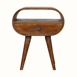 Bokel Home Bedside Tables Merrill Open Bedside Table - Chestnut