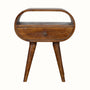Bokel Home Bedside Tables Merrill Open Bedside Table - Chestnut