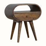 Bokel Home Bedside Tables Merrill Open Bedside Table - Grey Wash